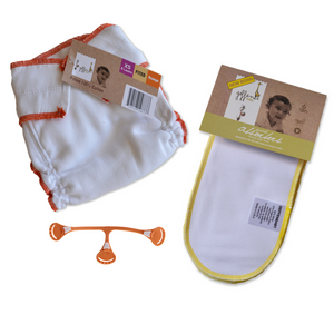Geffen Baby Fitted Diaper, Snappi & Absorber Bundle
