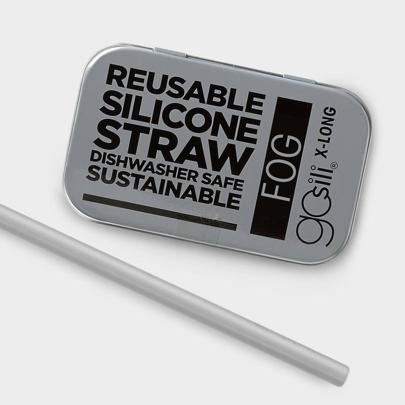 GoSili X-Long Silicone Straw with Travel Case (1pk)